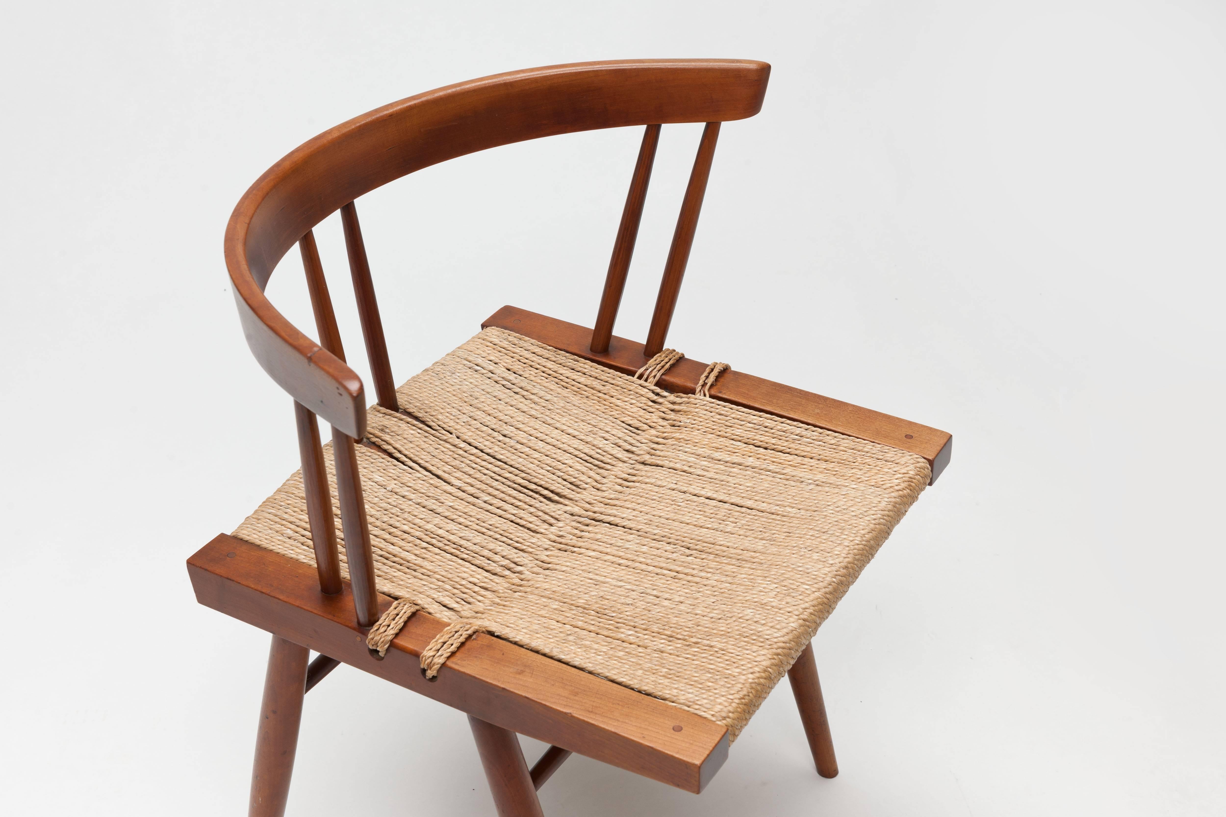 Mid-20th Century George Nakashima Sea Grass Chair