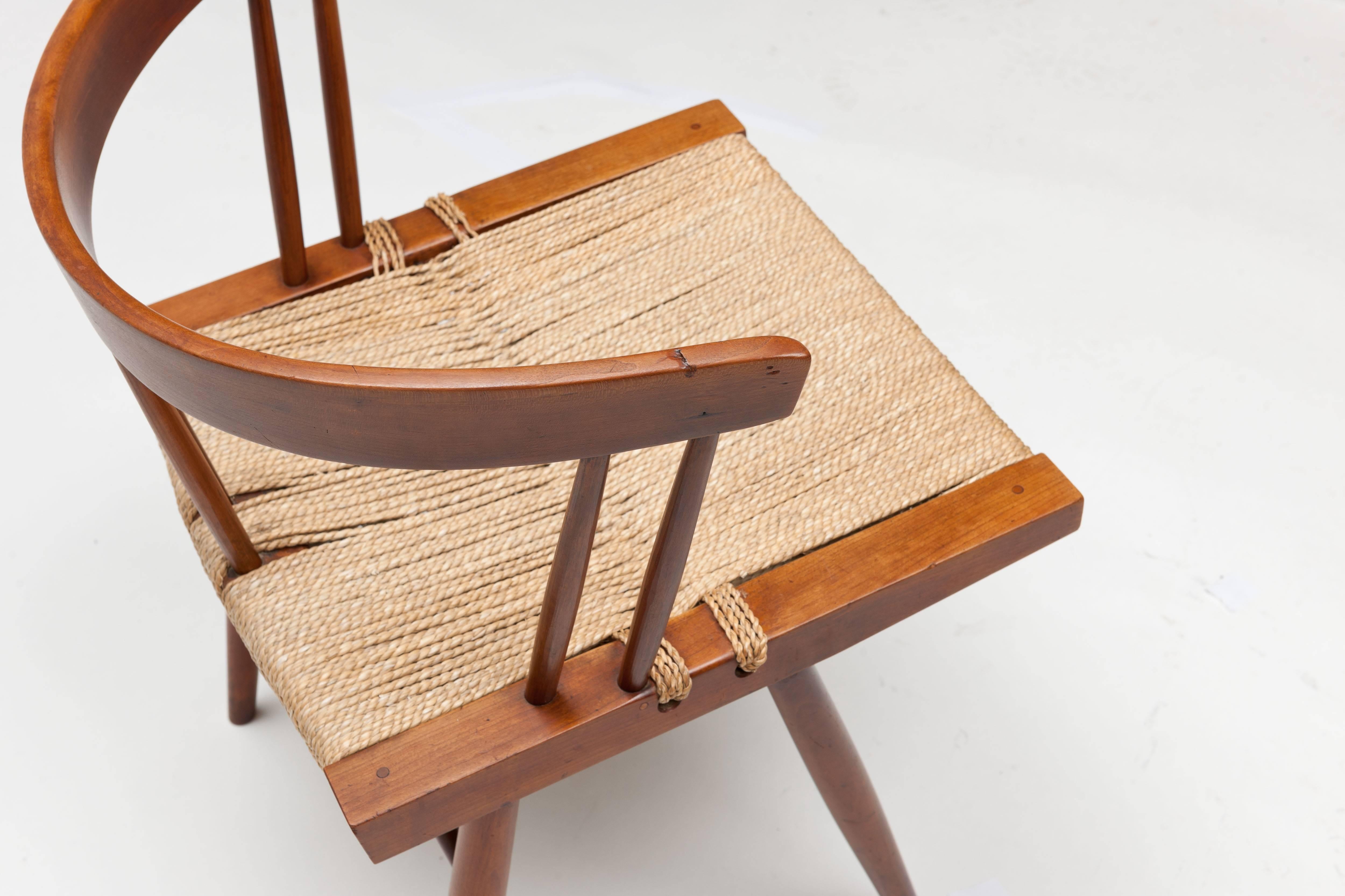 George Nakashima Sea Grass Chair 1