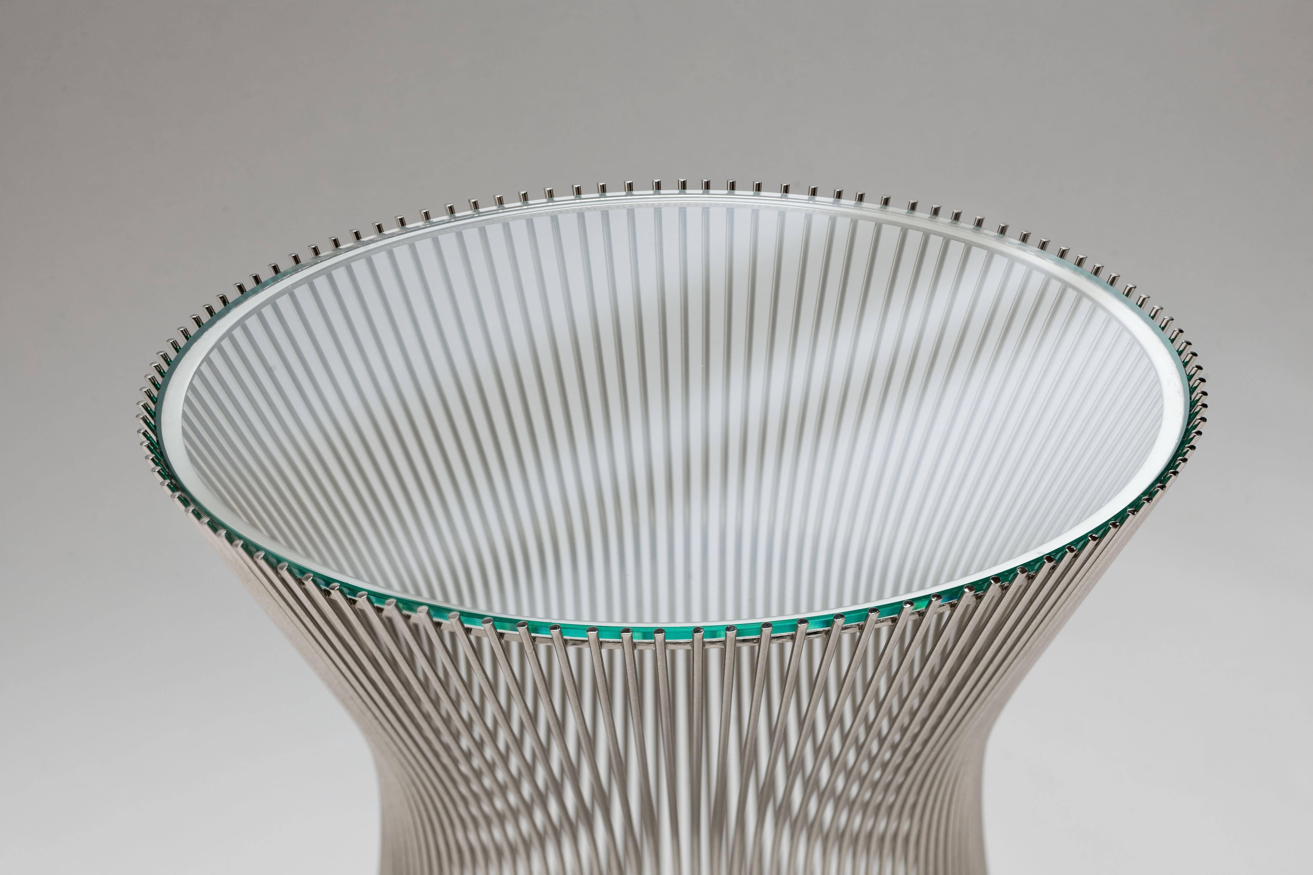 Mid-Century Modern Wire Side Table by Warren Platner