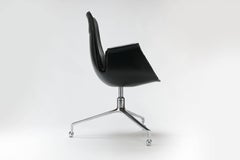 Jorgen Kastholm & Preben Fabricius Swivel Tulip Desk Chair, Alfred Kill