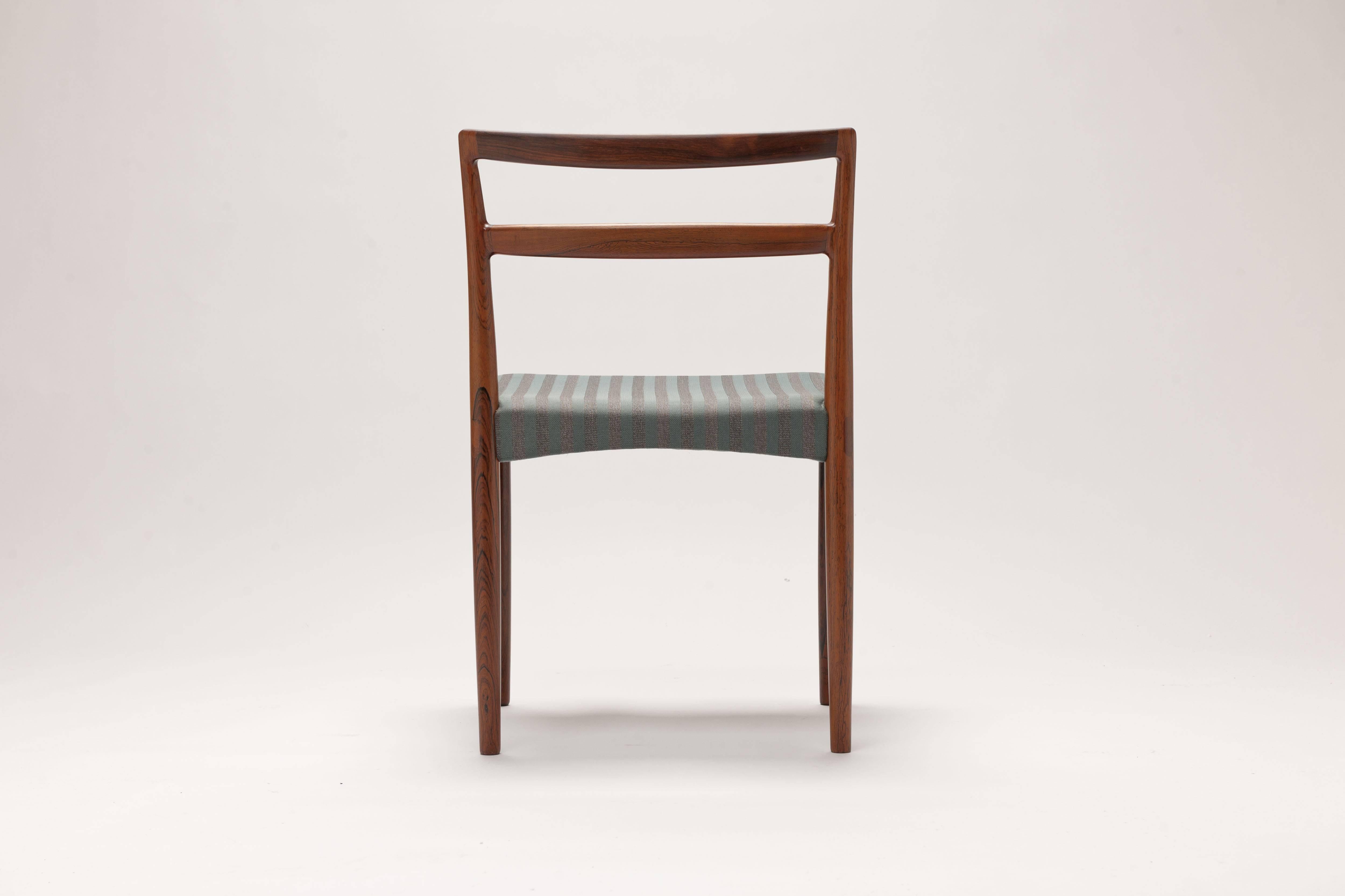 Mid-20th Century Harry Ostergaard Rosewood Danish Dining Chairs, with New Upholstery of Choice For Sale