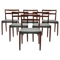 Harry Ostergaard Rosewood Danish Dining Chairs, with New Upholstery of Choice