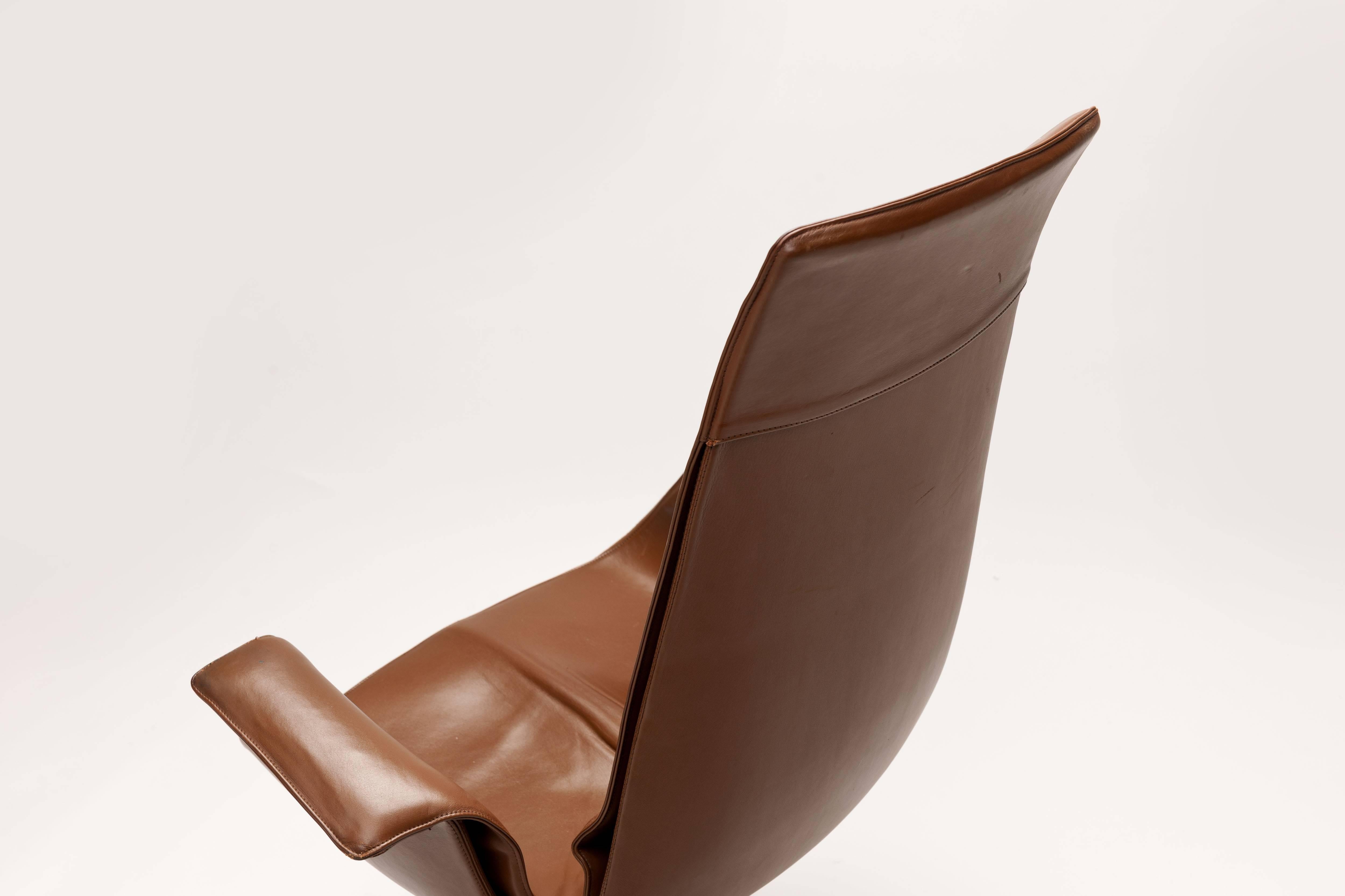 Mid-20th Century Swivel Desk Bird Chair by Preben Fabricius and Jorgen Kastholm for Alfred Kill