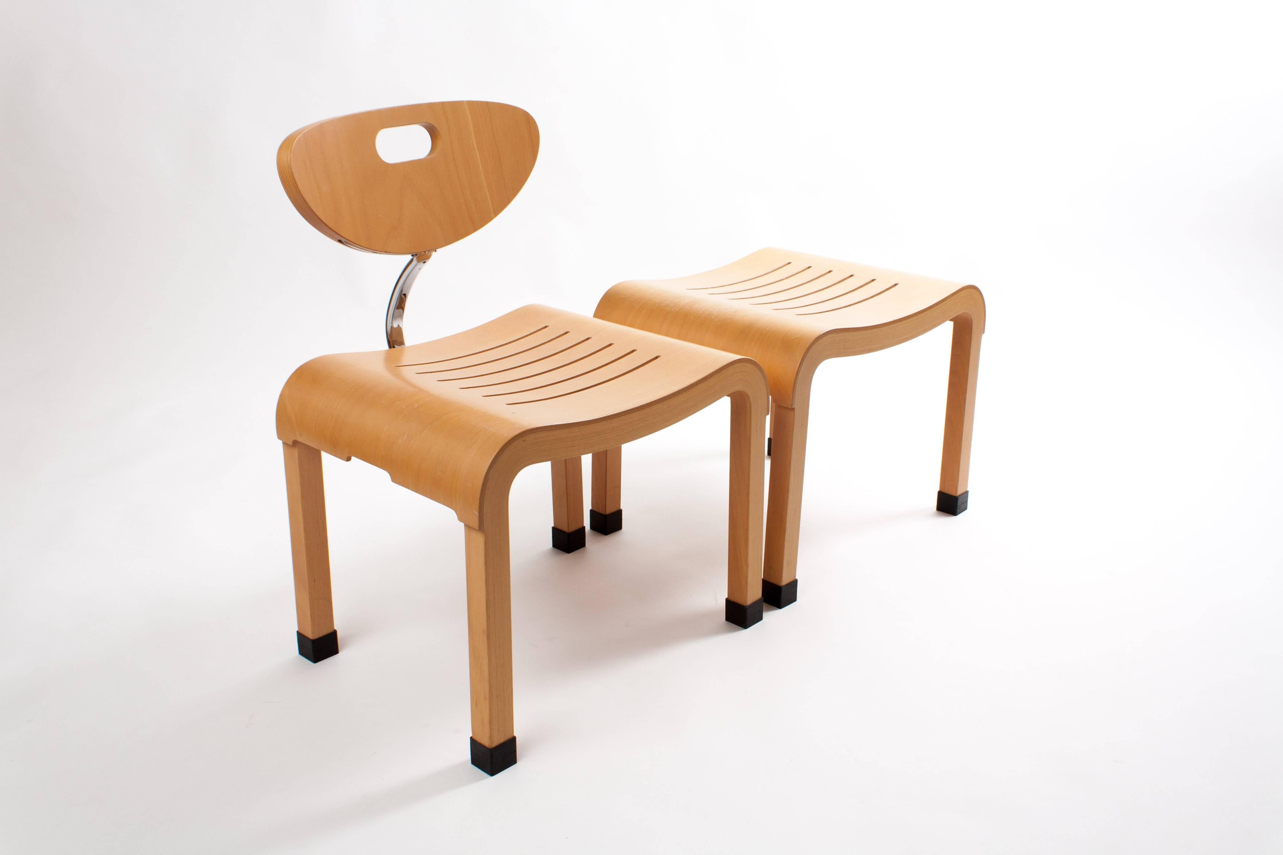 Ruud Jan Kokke Bended Wood Set in Japanese Style 1