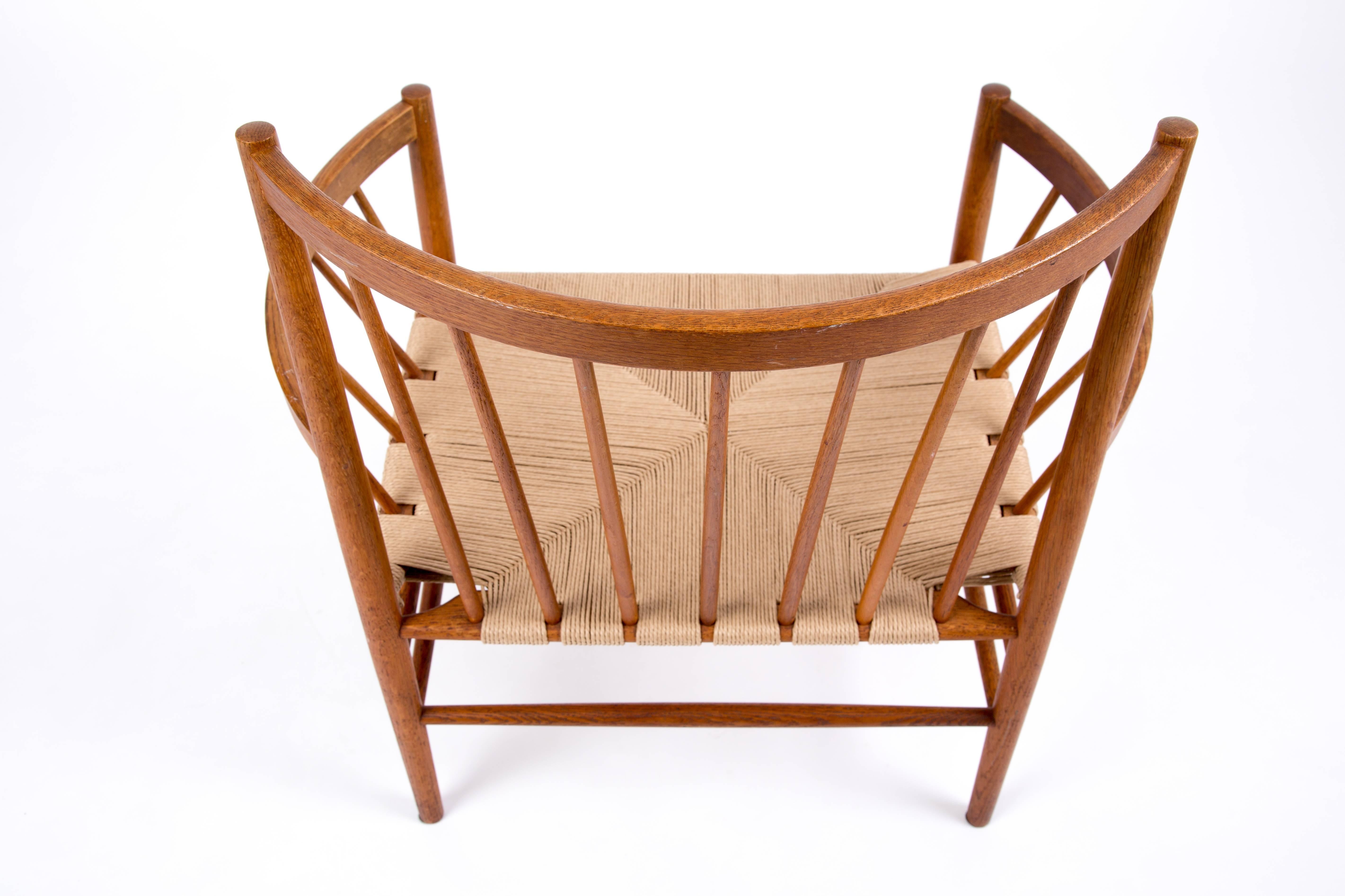 Baekmark Paper Cord Round Lounge Chair at 1stDibs