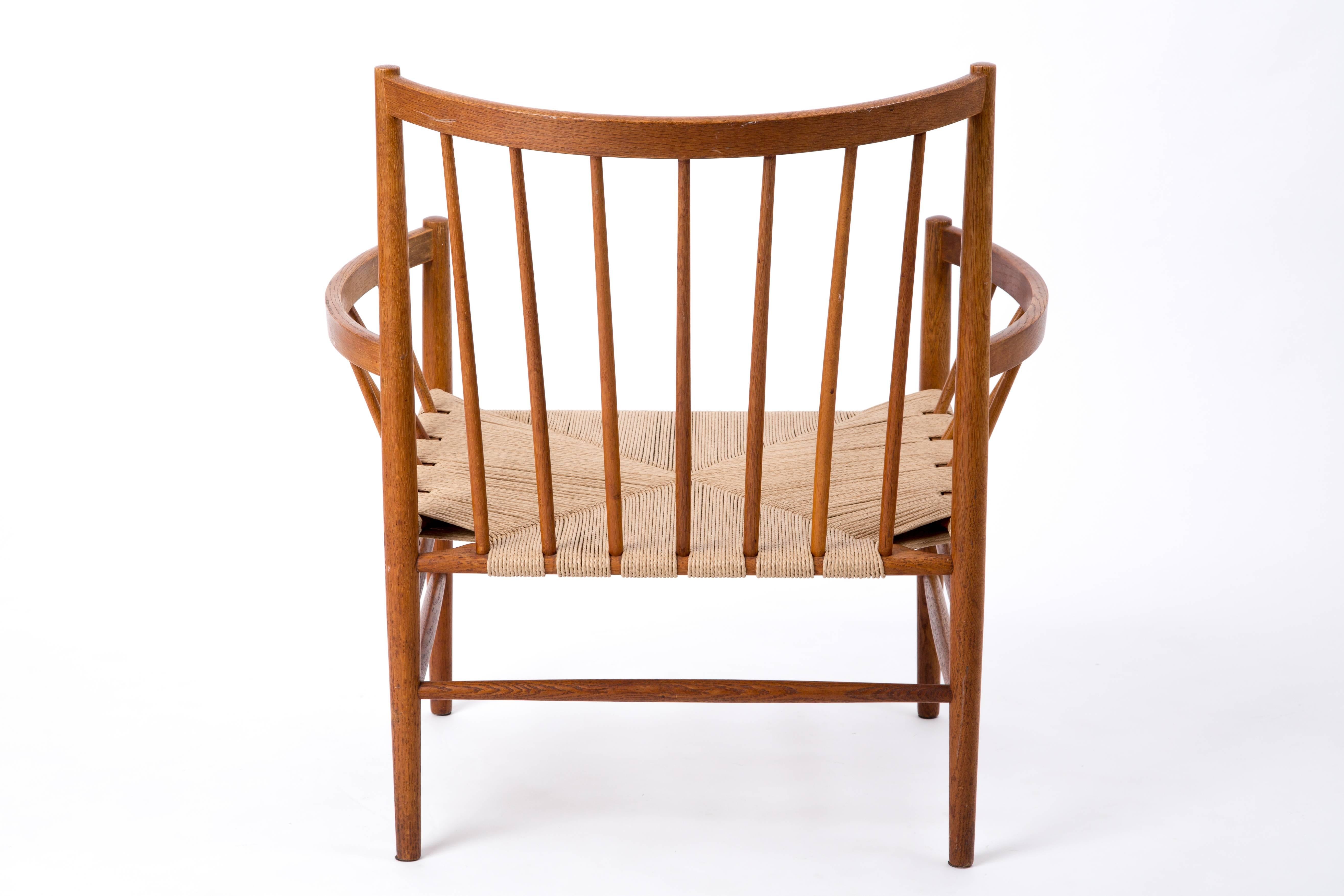 Jorgen Baekmark Paper Cord Round Lounge Chair In Good Condition In LA Arnhem, NL