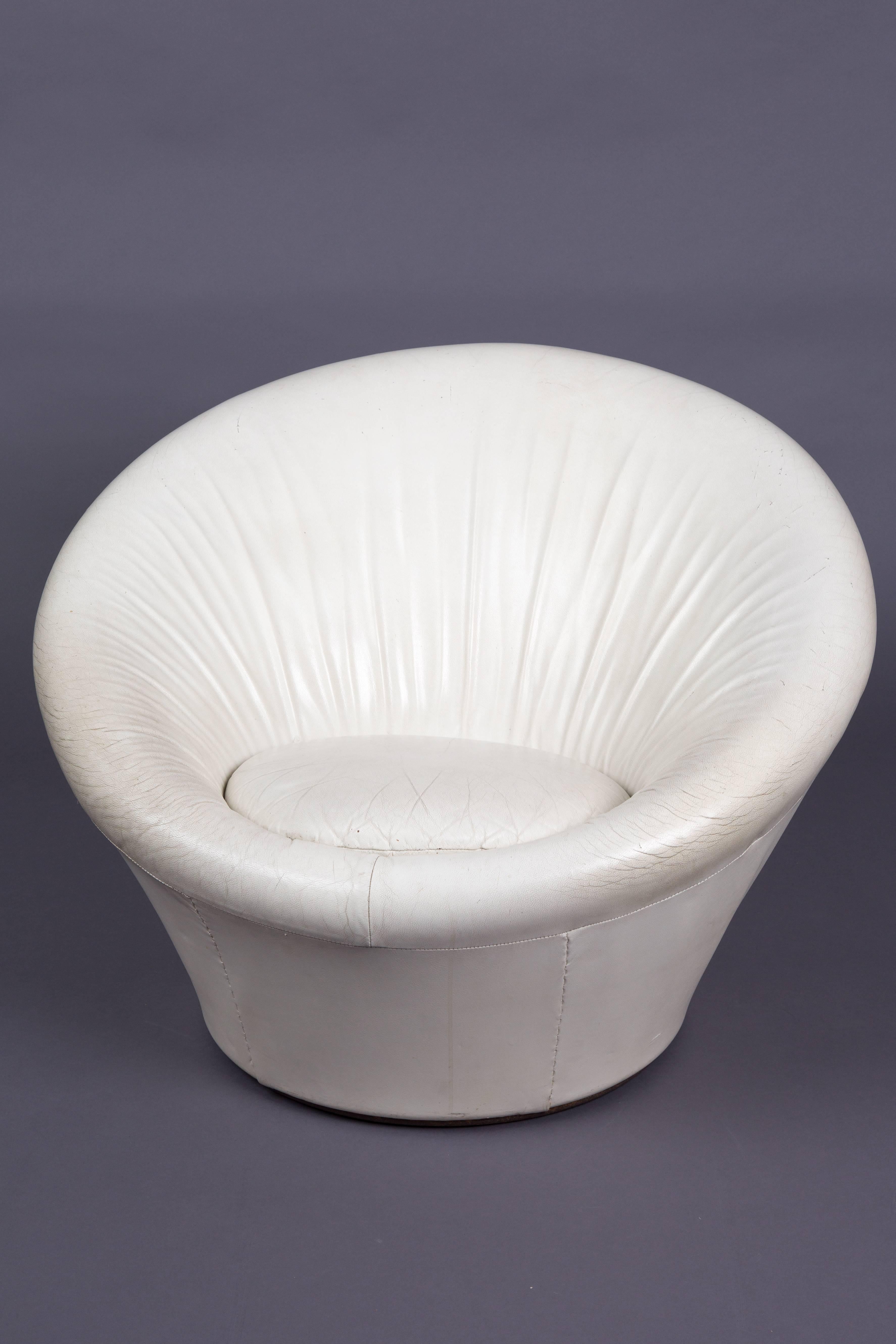 Mid-Century Modern Mushroom Pierre Paulin Artifort Dutch Design Set with Footstool