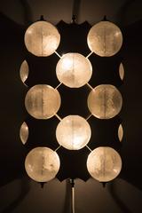 Wall lamp of Dutch RAAK AMSTERDAM with glass balls. Fiësta model C1645.