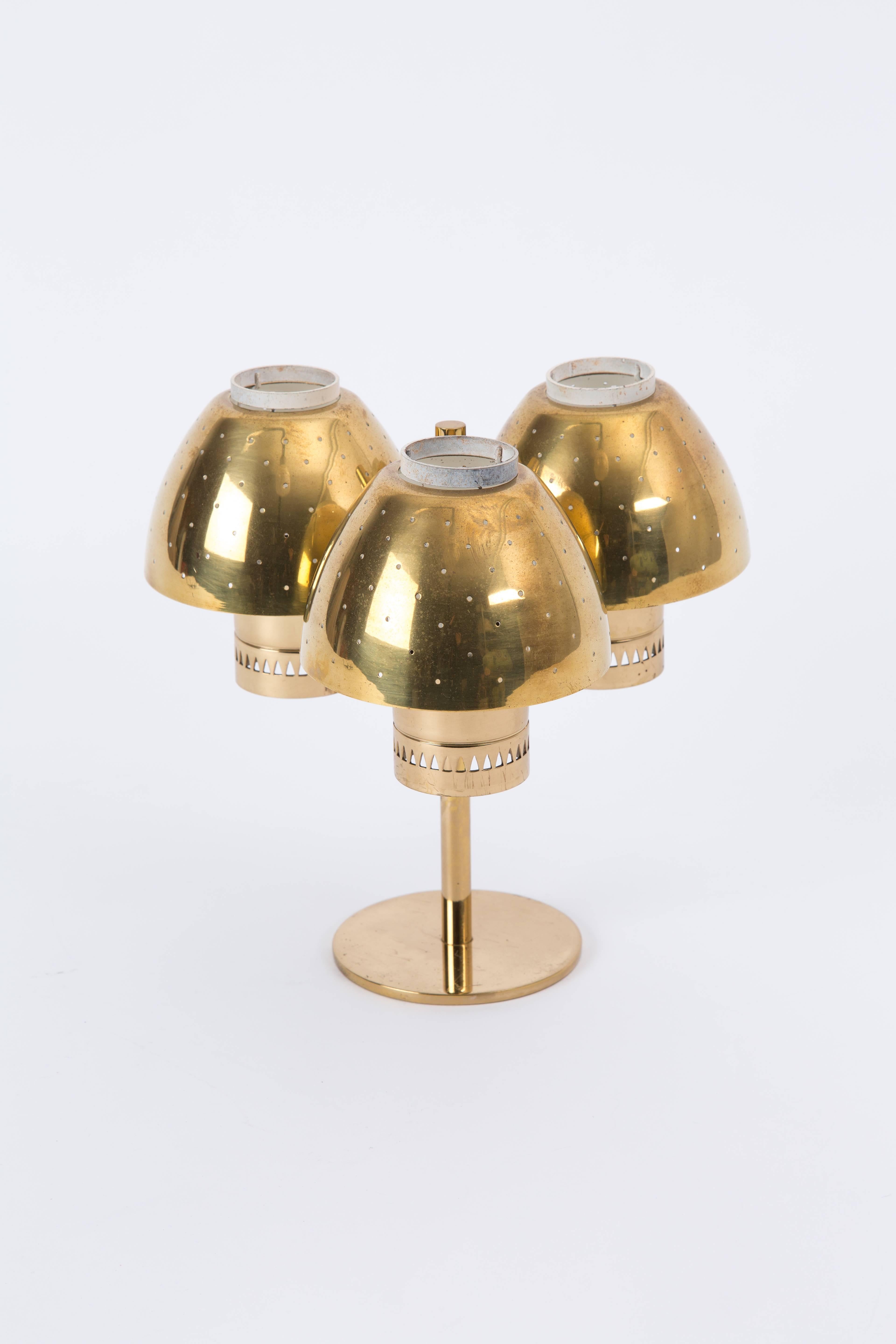 HANS AGNE JAKOBSSON tripod brass candle holders 2