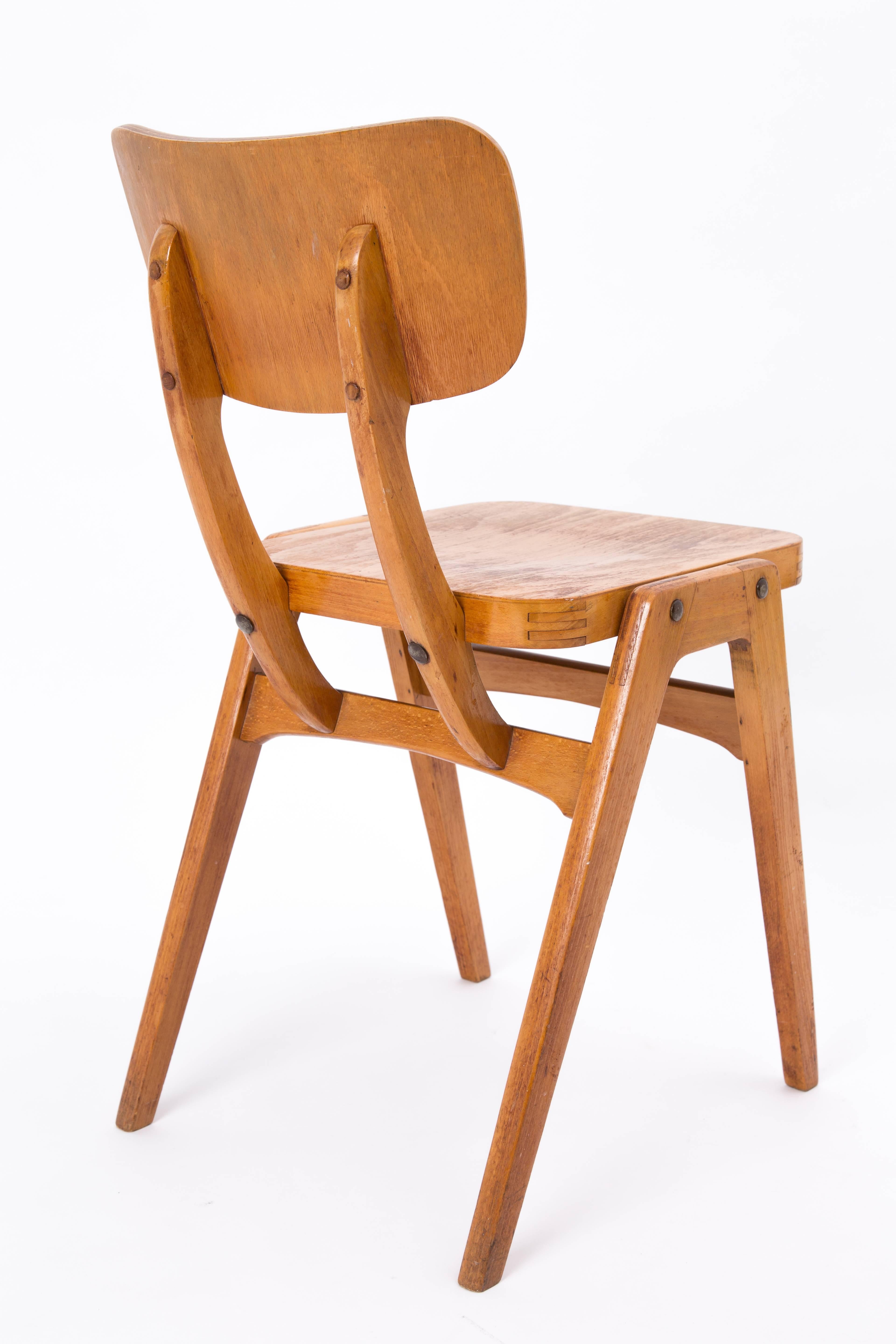 Polish Wood Construction Childrens Chair Plywood