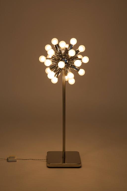 Mid Century Modern Sputnik Floor Lamp In Chrome Twenty Four Lights Mid Century Modern Sputnik Floor Lamp In Chrome Twenty Four Lights Good