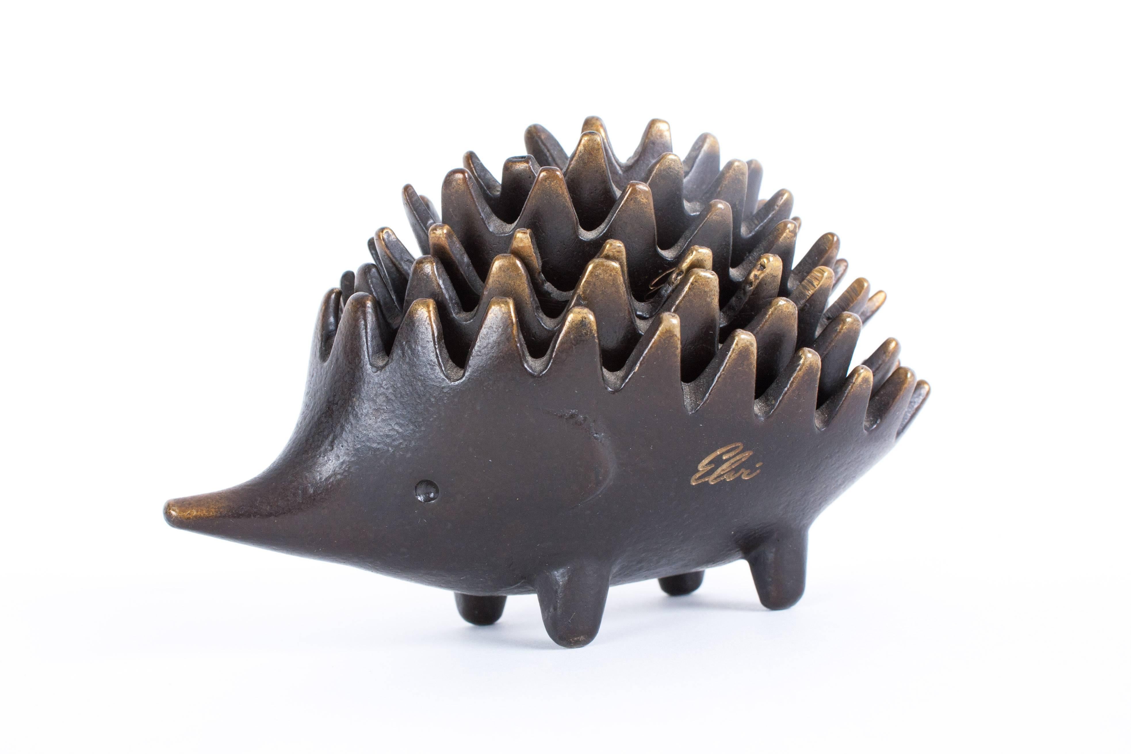 Hedgehog with Kids of Bronze, Designed by Walter Brasse for Balle 3