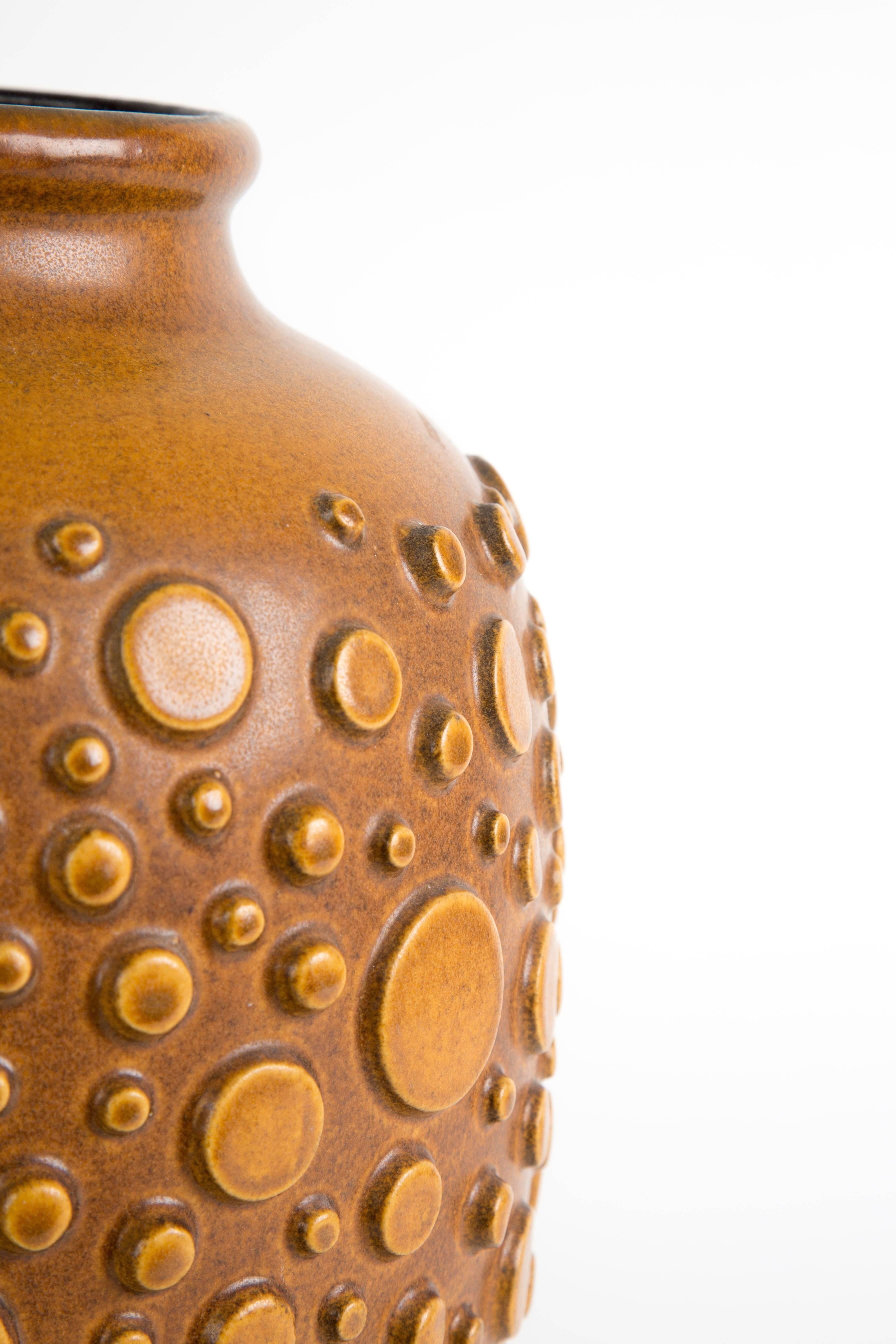 Mid-Century Modern HUGE BRUTALIST  polka dot vase ceramic For Sale