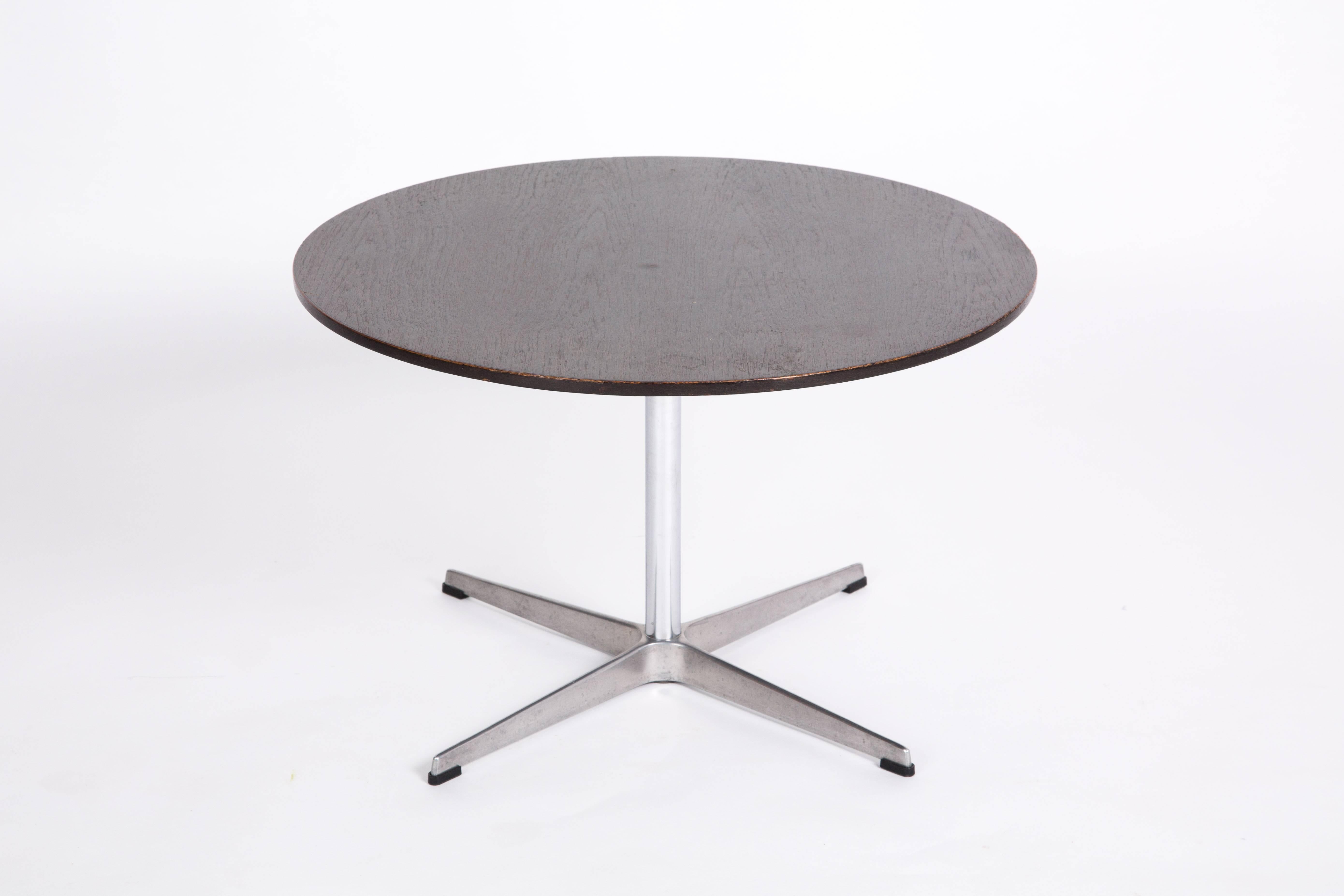 Mid-20th Century Coffee Table Designed by Arne Jacobsen, Piet Hein for Fritz Hansen with Darkwood
