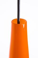 Large VISTOSI HANGLAMP designed by Alessandro Pianon in orange glass