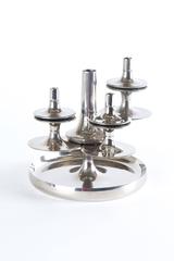 NAGEL CANDLE HOLDER chrome plated.