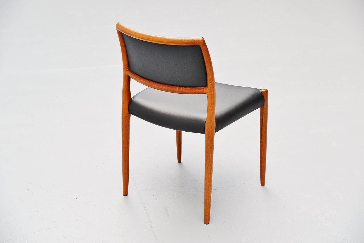 Niels Møller Model 80 Dining Chairs, 1968 1