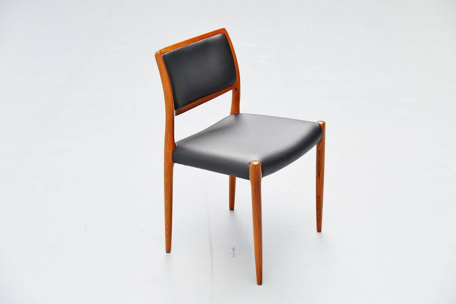 Niels Møller Model 80 Dining Chairs, 1968 2