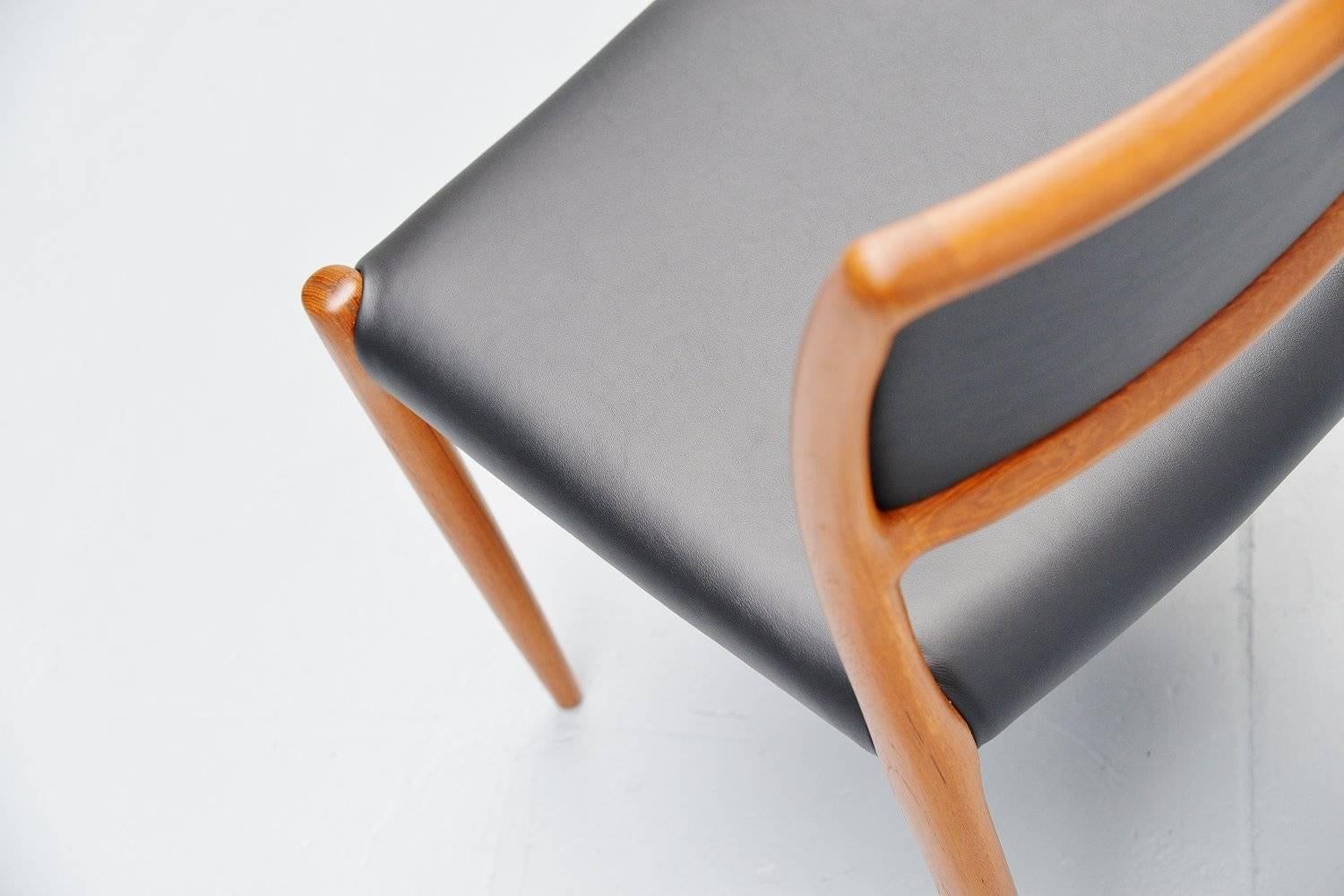 Niels Møller Model 80 Dining Chairs, 1968 3