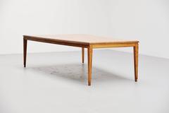 Large Trapezium Conference Table in Oak, Holland, 1920