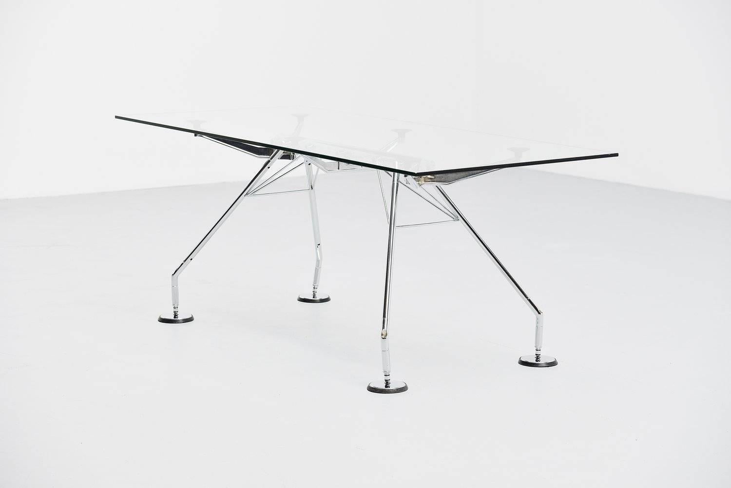 Mid-Century Modern Table rectangulaire Nomos de Sir Norman Foster pour Tecno:: 1987