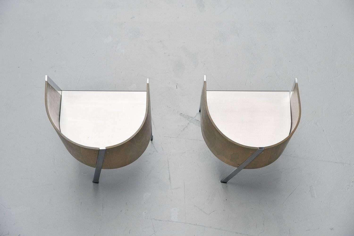 Italian Paolo Pallucco Pair of Side Chairs, Italy, 1987