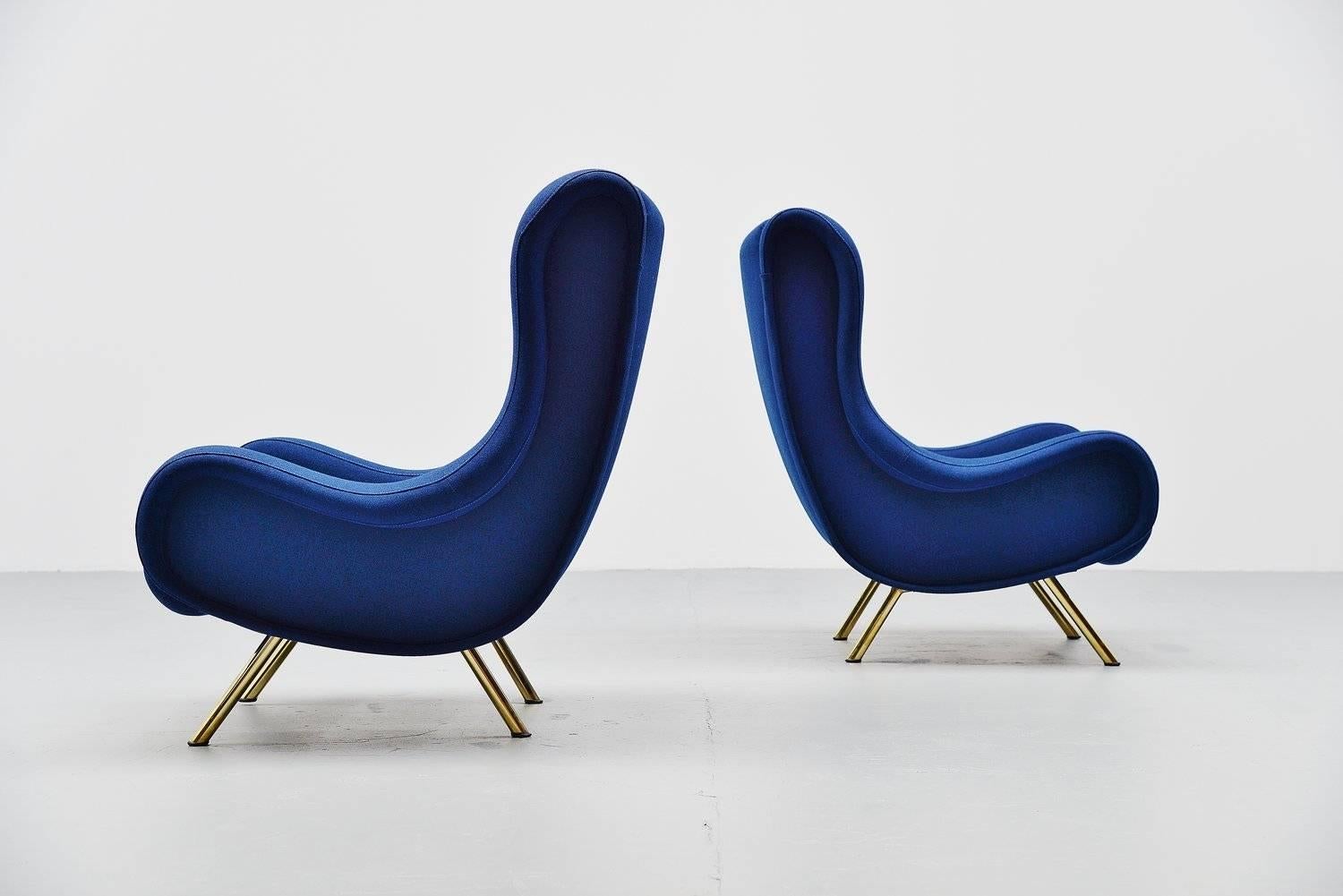 Pair of Marco Zanuso Senior Lounge Chair, Arflex, 1951 1