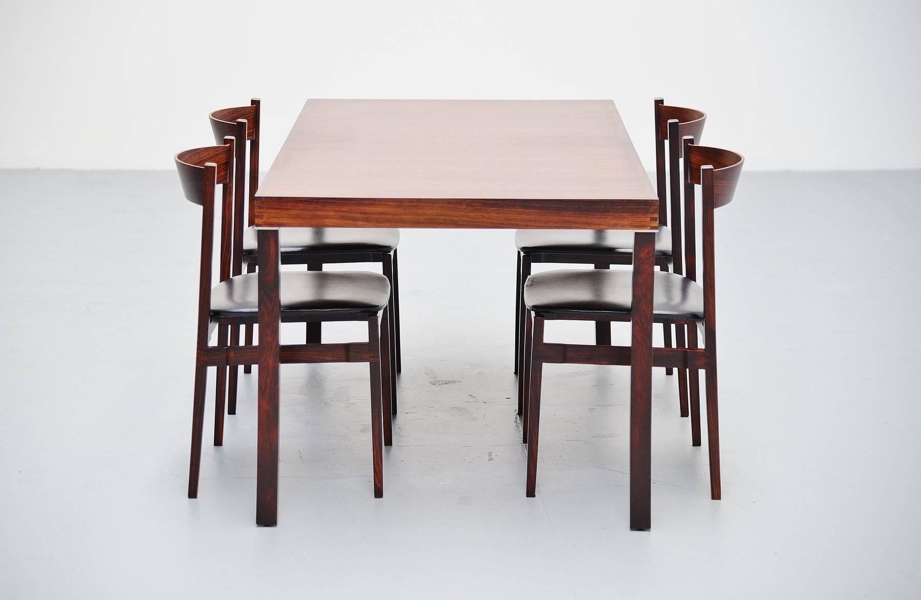 Metal Inger Klingenberg Dining Table for Fristho Franeker, 1960