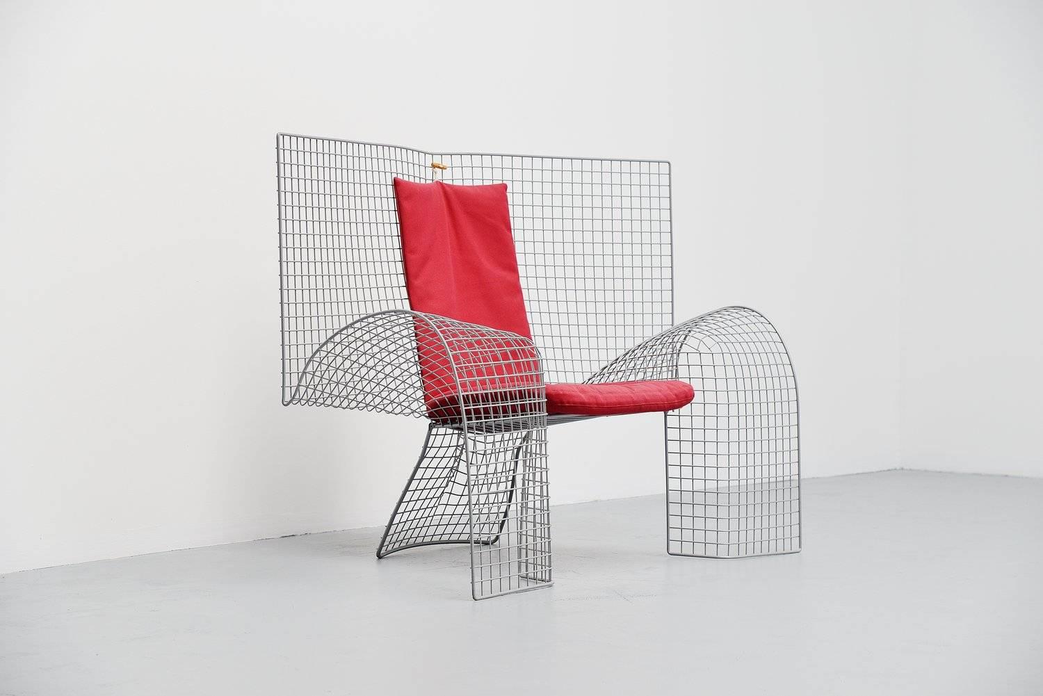 Lacquered Volare Chair by D'Urbino, Lomazzi e Mittermair for Zerodesigno, 1992