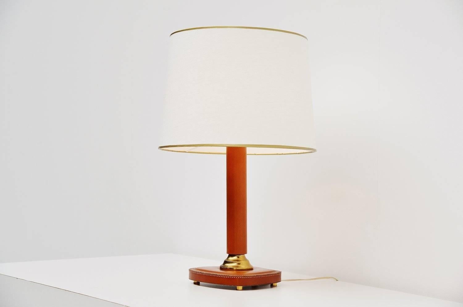French Jacques Adnet Style Table Lamp, France, 1970