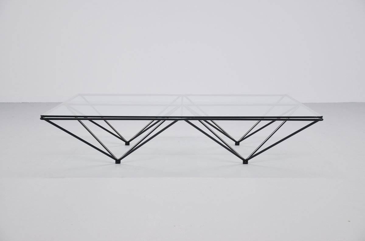 Paolo Piva Alanda Low Coffee Table for B&B, Italia, 1982 In Good Condition In Roosendaal, Noord Brabant