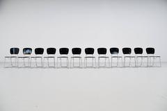 Armin Wirth Aluflex 12 Folding Chairs Switzerland, 1951