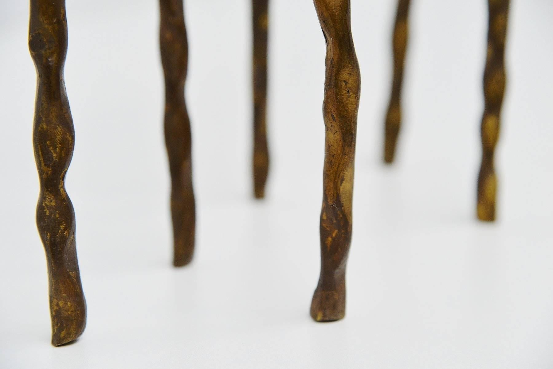 Alberto Giacometti Style Candle Holders, 1980 2