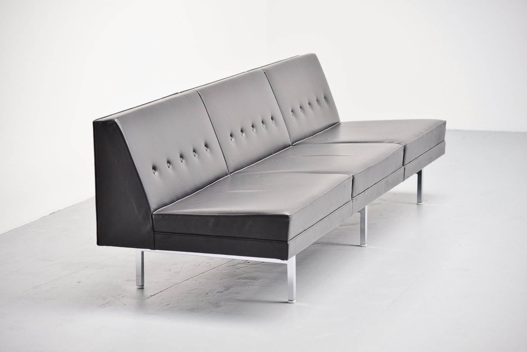 Plated George Nelson Modular Sofa Herman Miller, 1963