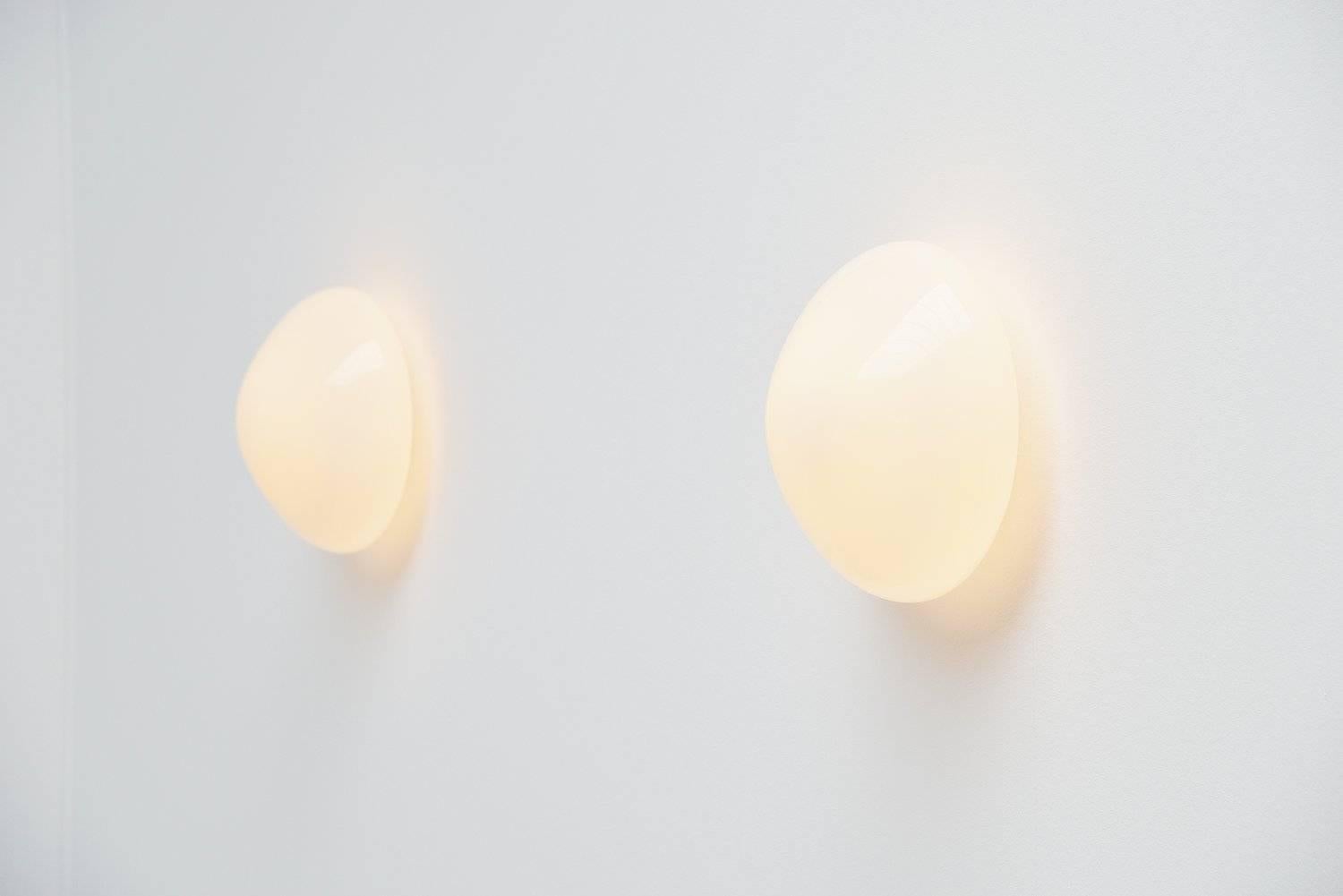 Wilhelm Wagenfeld Lindner Sconces Bauhaus, Germany, 1955 In Excellent Condition In Roosendaal, Noord Brabant