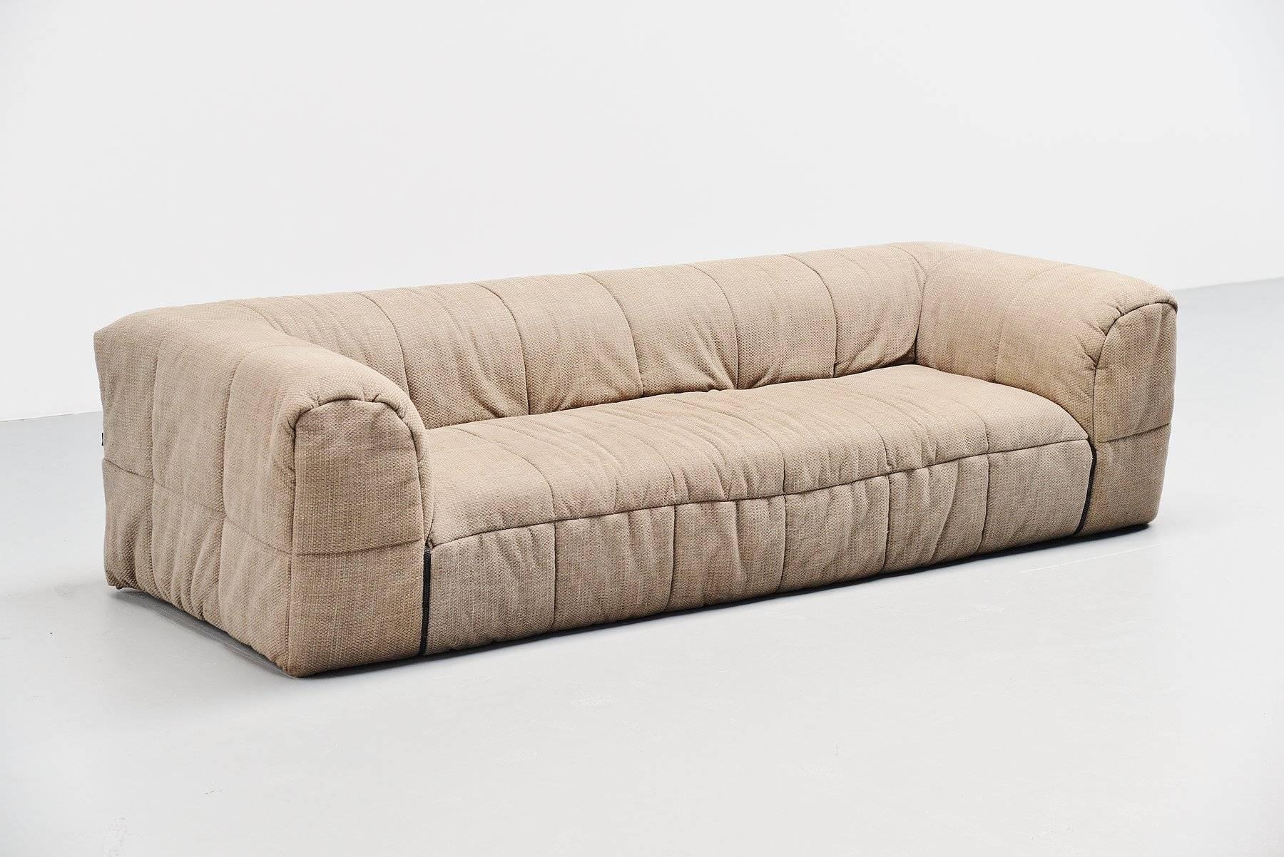 Mid-Century Modern Cini Boeri Strips Lounge Sofa Arflex, Italy, 1972