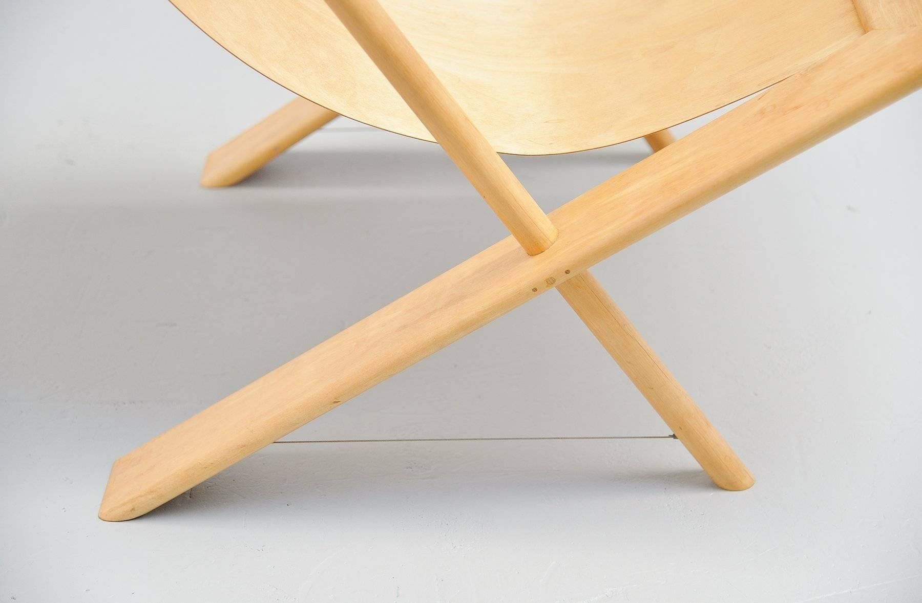 Frits Swart Unique Lounge Chair in Plywood, 1979 2