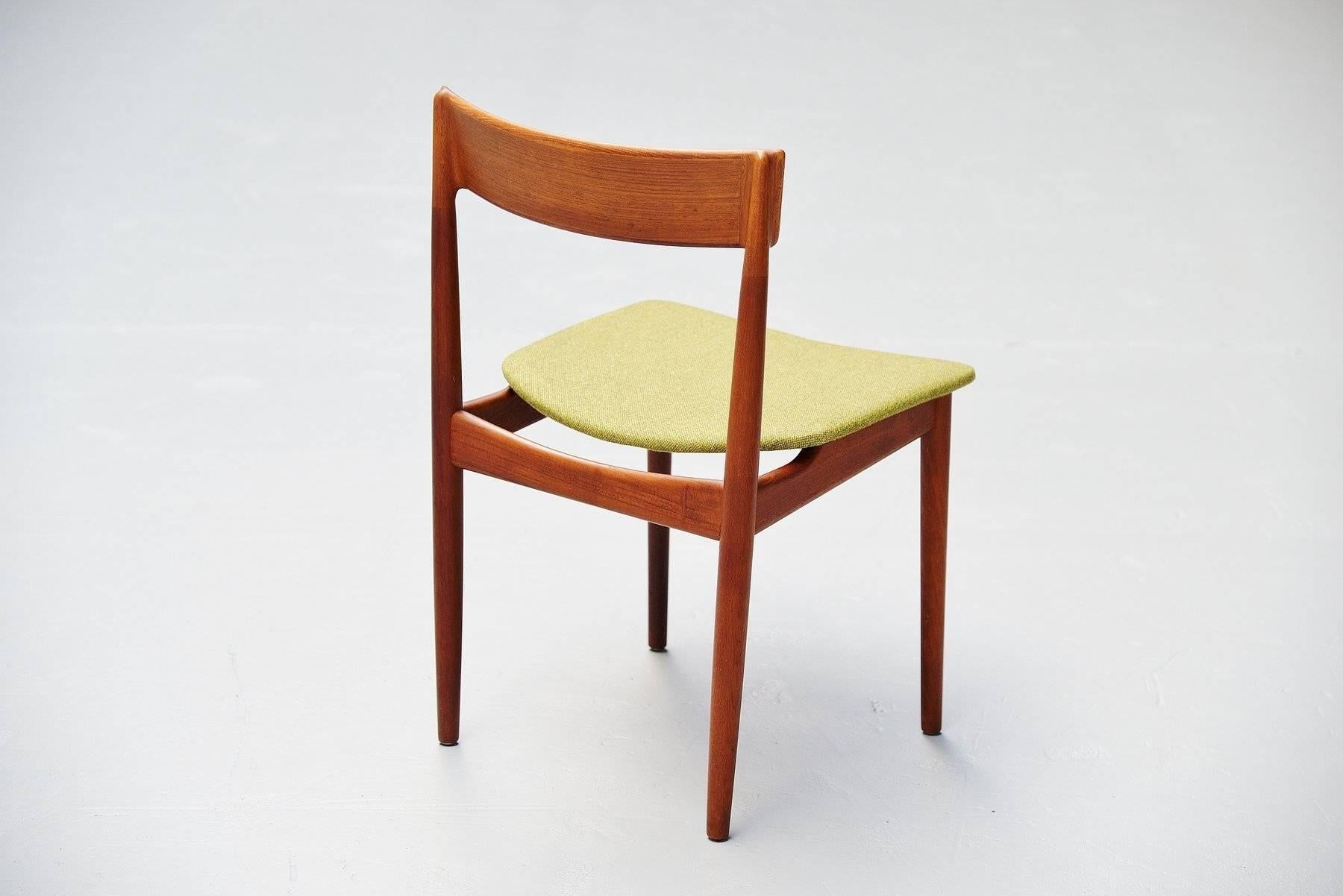 Henry Rosengren Hansen Dining Chairs, Denmark, 1960 1