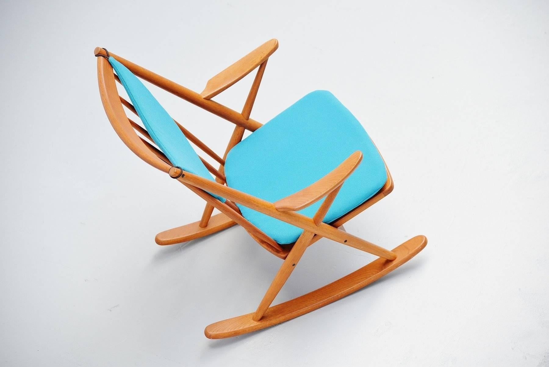 Frank Reenskaug Rocking Chair for Bramin, Denmark, 1960 In Excellent Condition In Roosendaal, Noord Brabant
