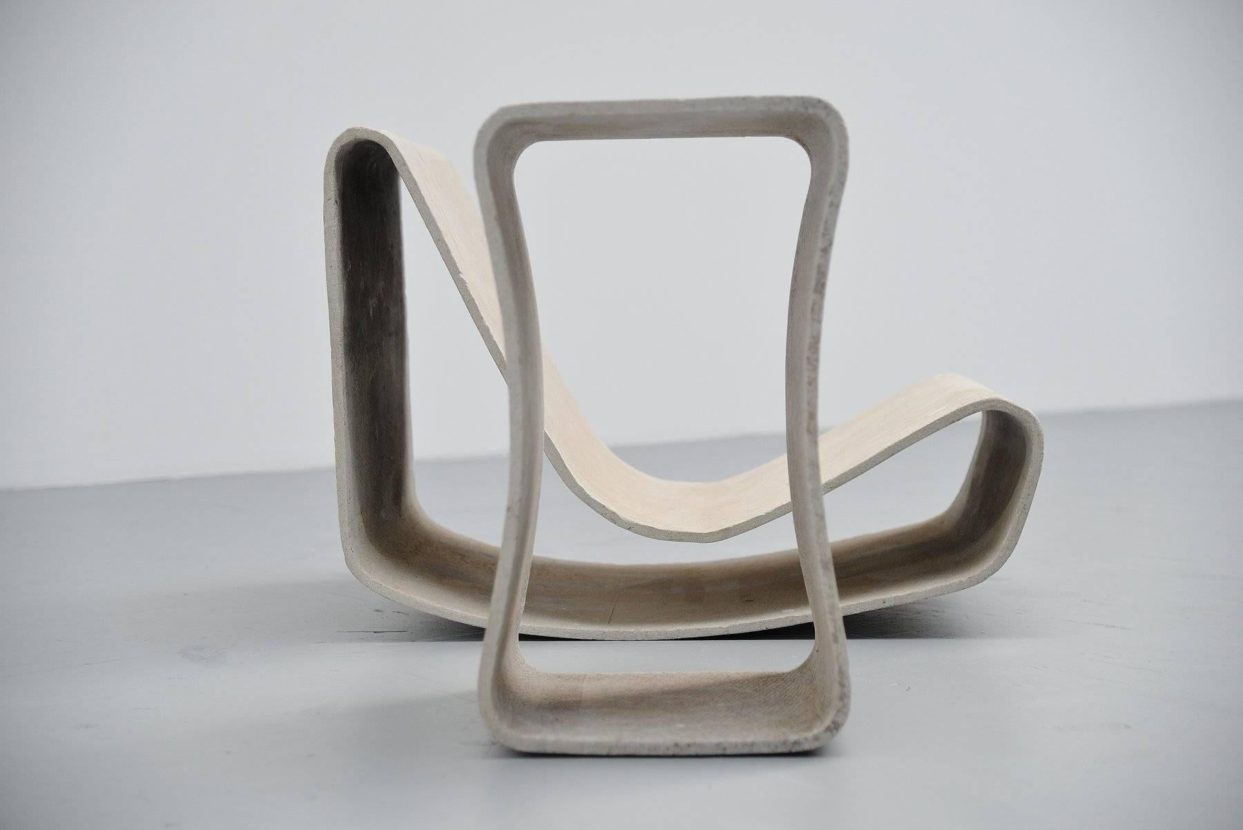 Mid-20th Century Willy Guhl Loop Chair Garden Set Eternit, Switzerland, 1954