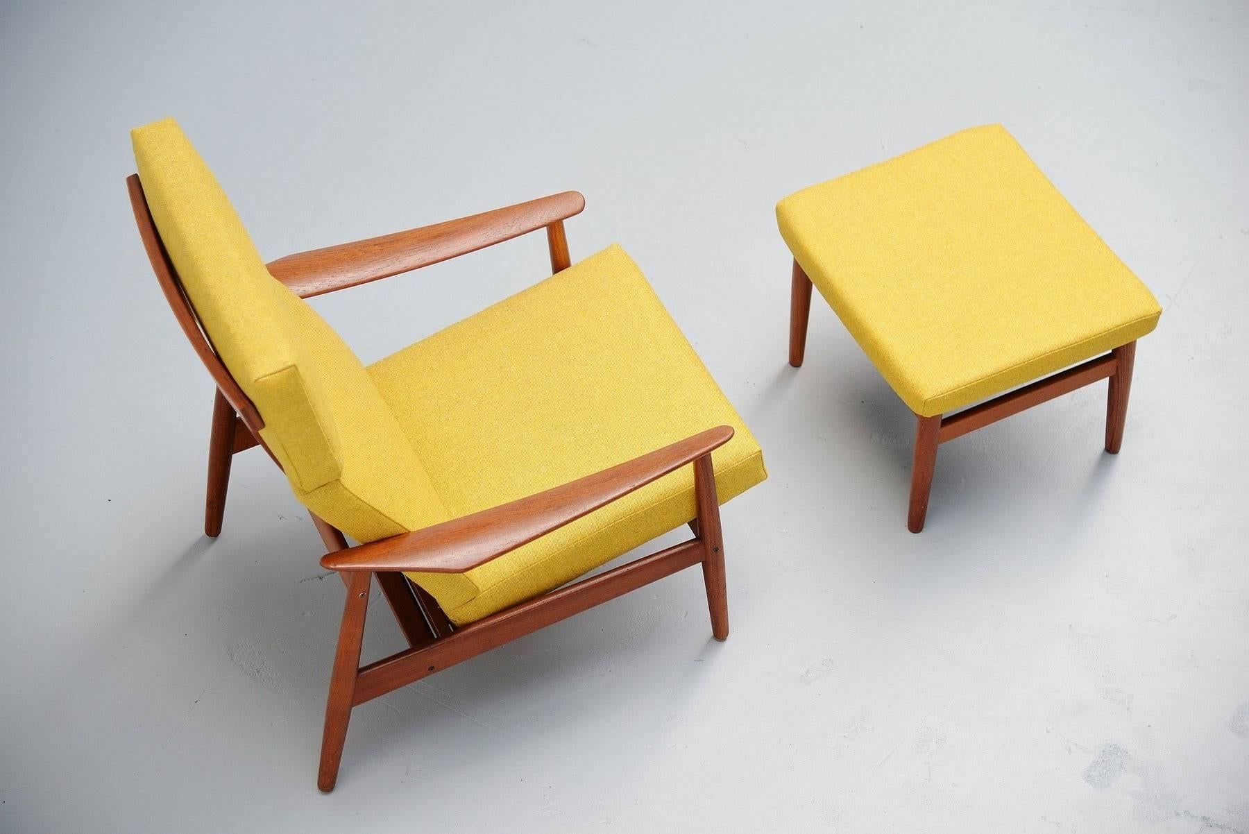 Danish Arne Vodder FD164 Adjustable Lounge Chair France & Son, 1962