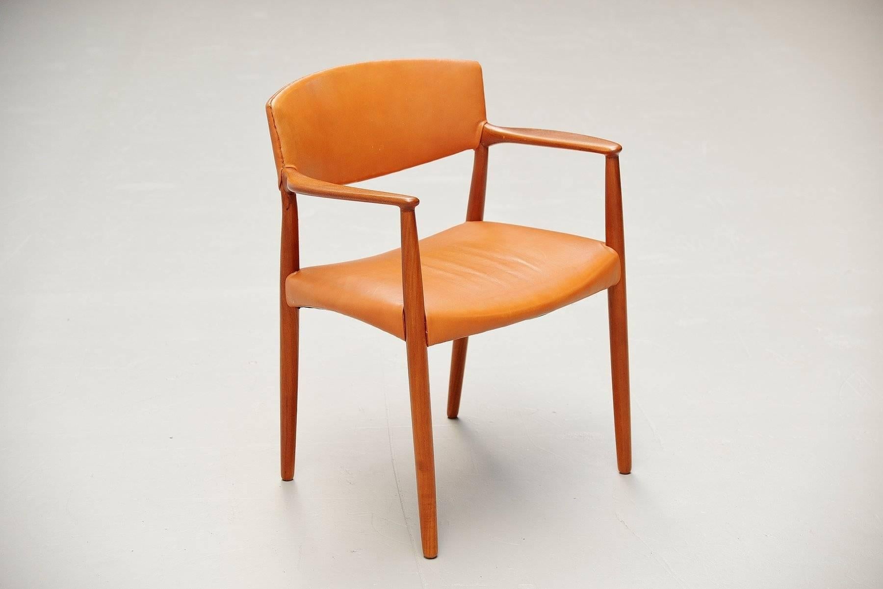 Mid-20th Century Ejnar Larsen and Aksel Bender Madsen Willy Beck Armchairs, 1951