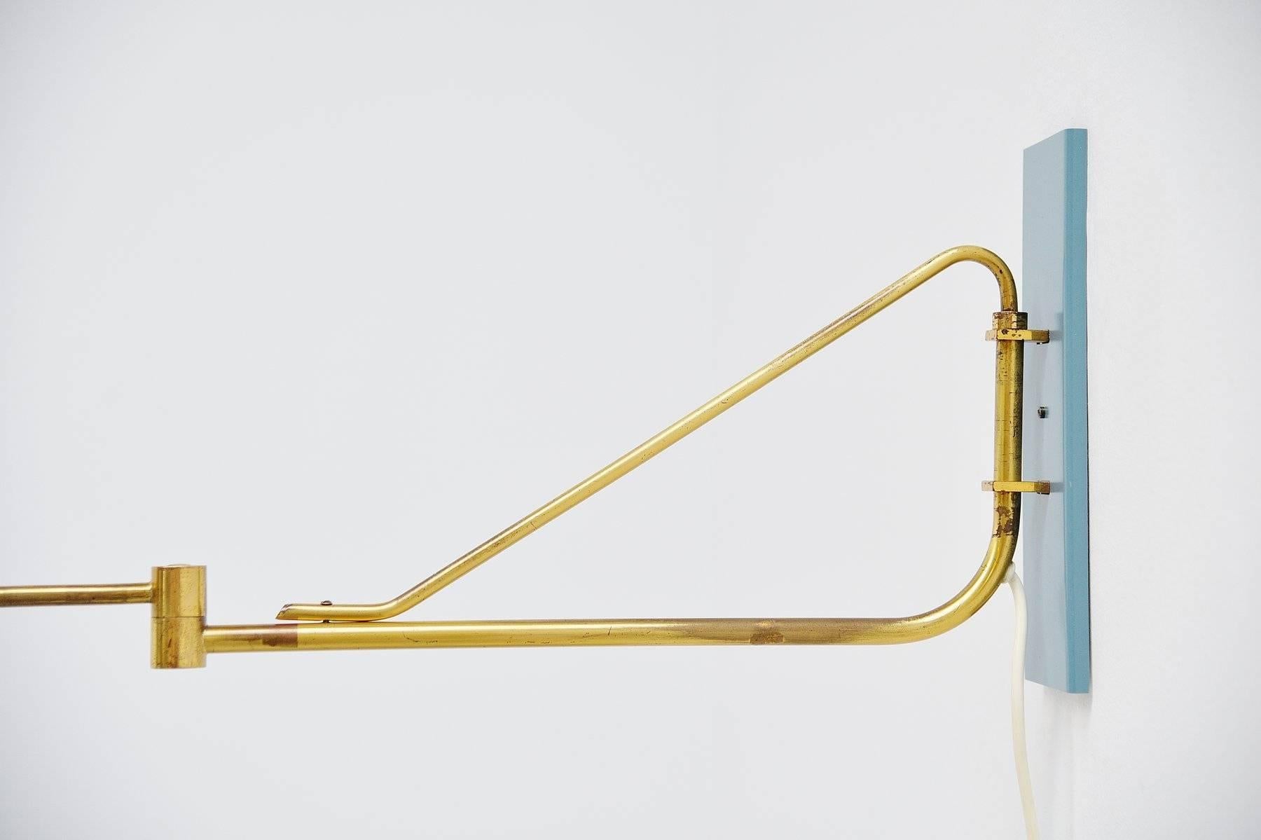Mid-Century Modern Artimeta Swing Arm Wall Lamp, Holland, 1960