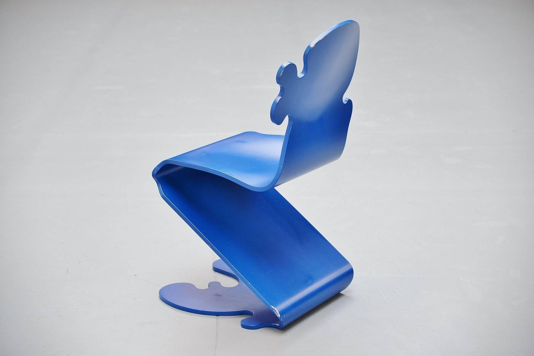 Verner Panton Pantonic Chairs Studio Hag, Denmark, 1992 In Good Condition In Roosendaal, Noord Brabant