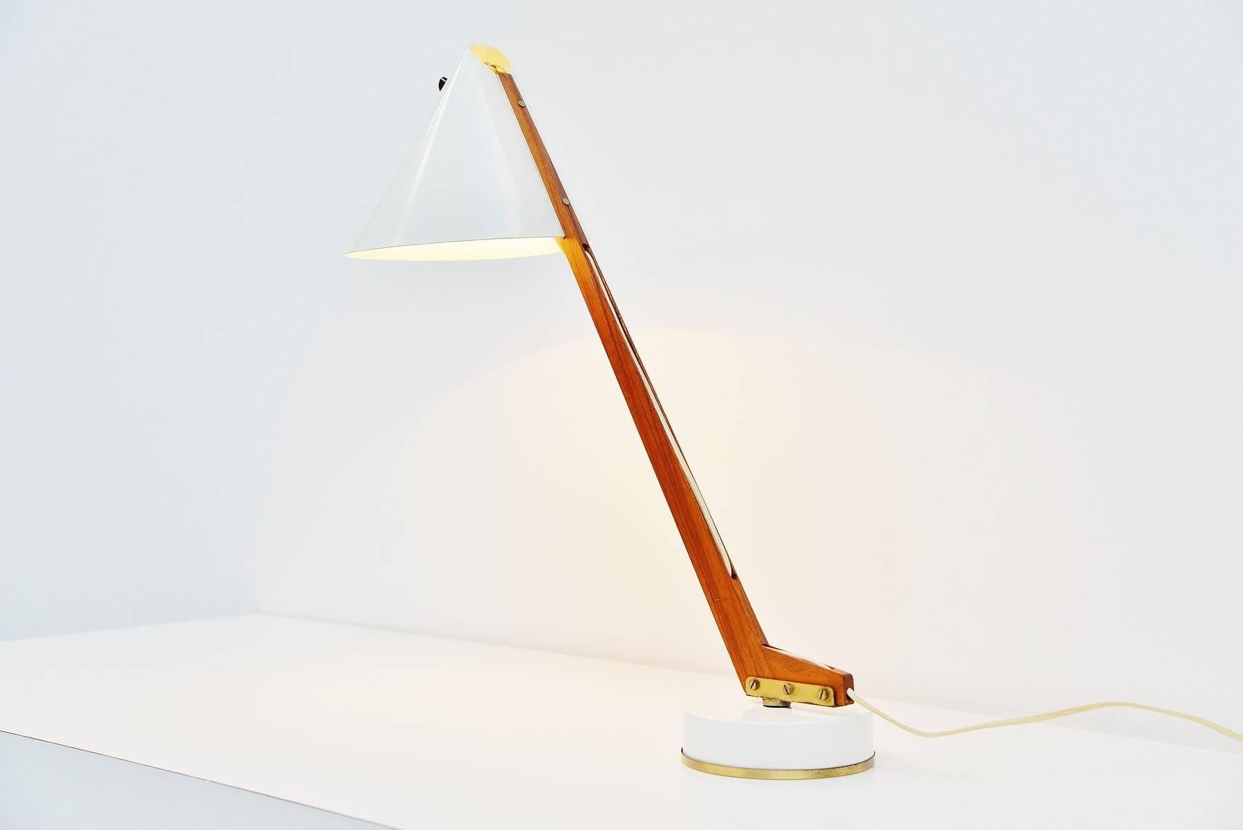Lacquered Hans-Agne Jakobsson Table Lamp for Markaryd, Sweden, 1960