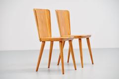 Pair of Carl Malmsten Side Chairs Svensk Fur Sweden, 1940