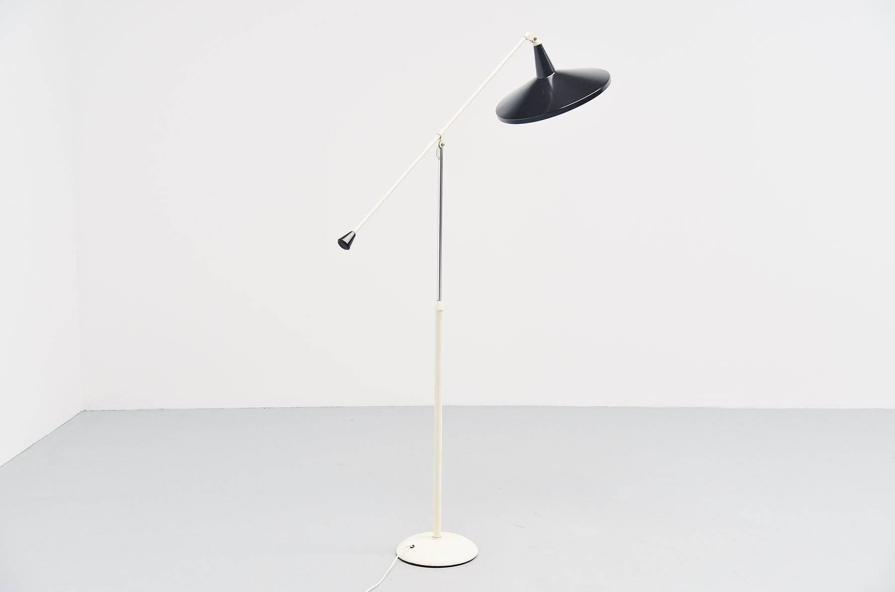 Mid-20th Century Wim Rietveld Panama Floor Lamp for Gispen, 1955