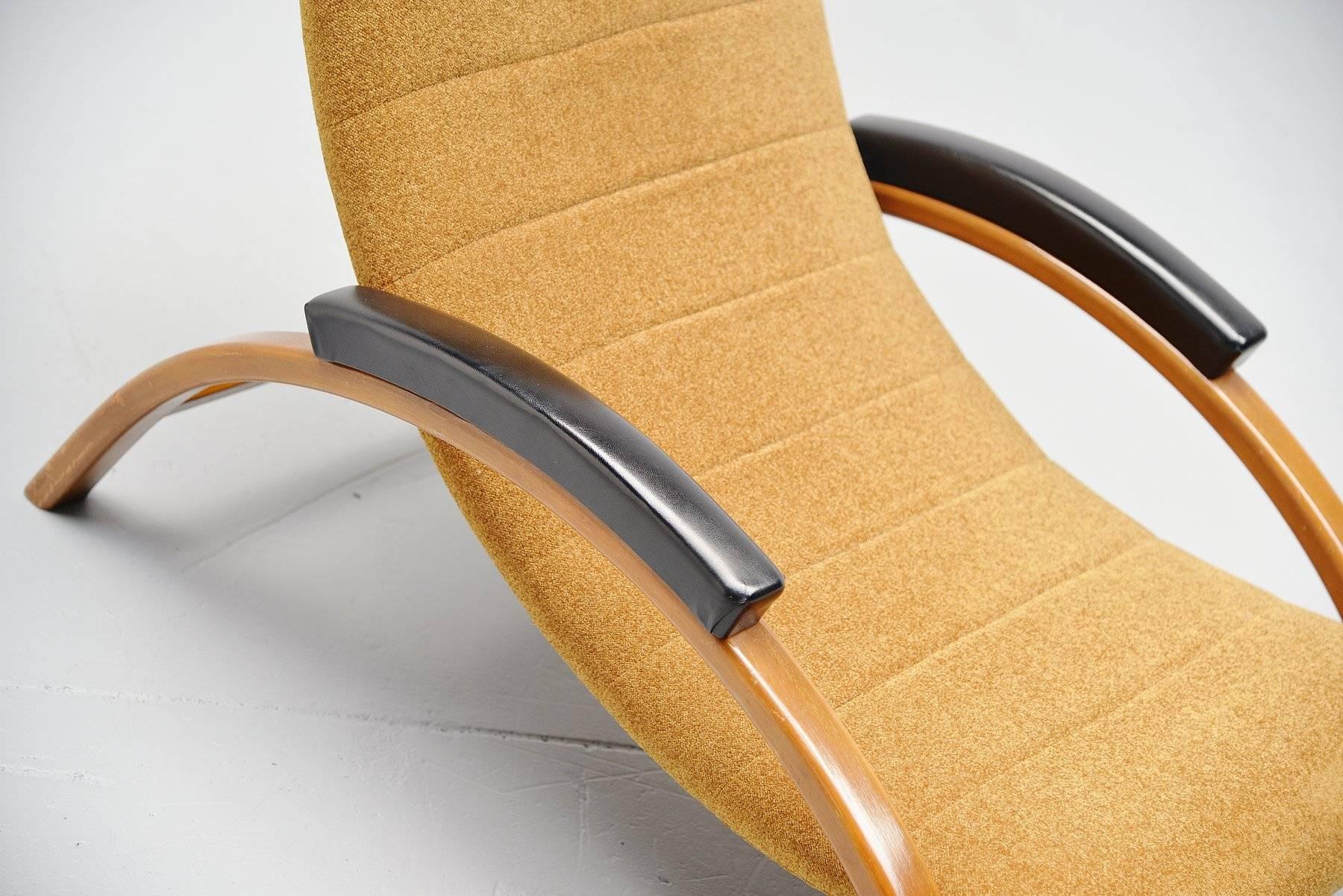 Unusual Italian Lounge Chair Adjustable, 1950 2