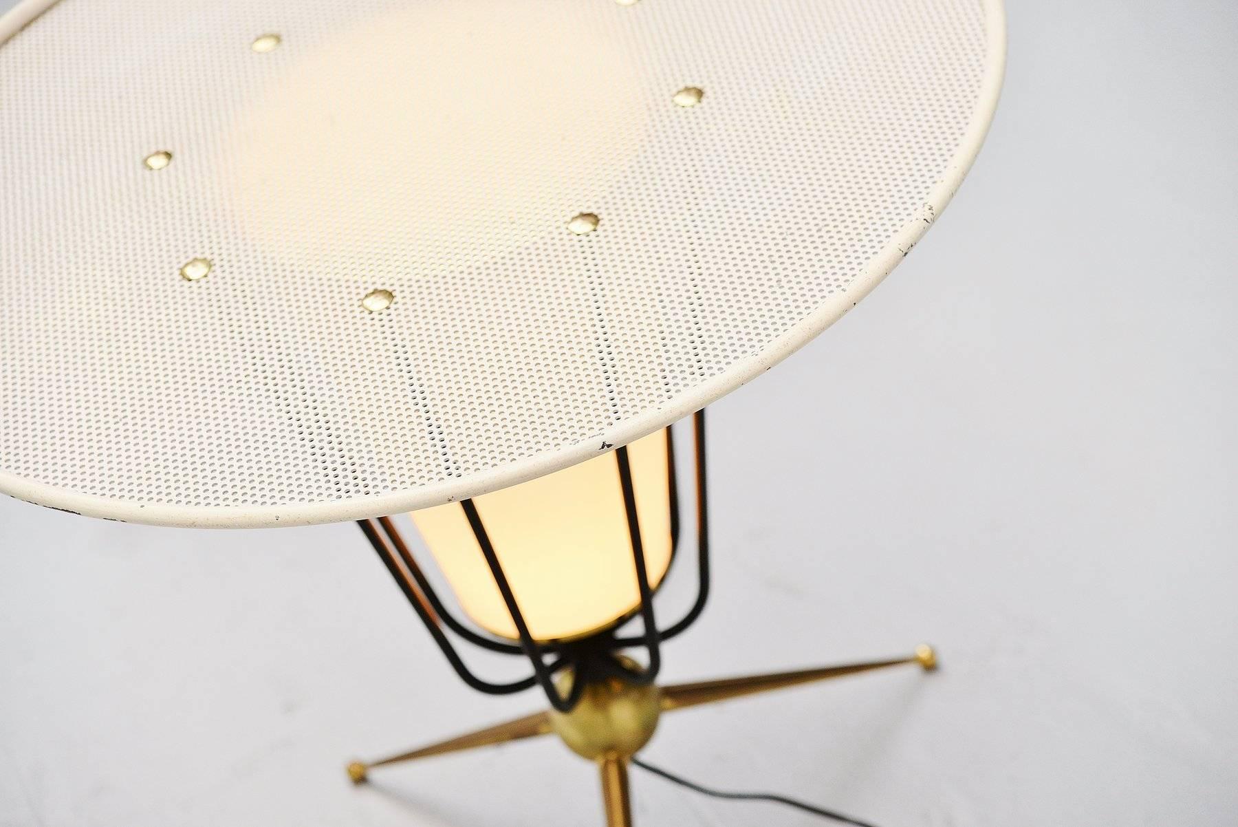 Mid-20th Century Pierre Guariche Attributed Floor Lamp, France, 1950