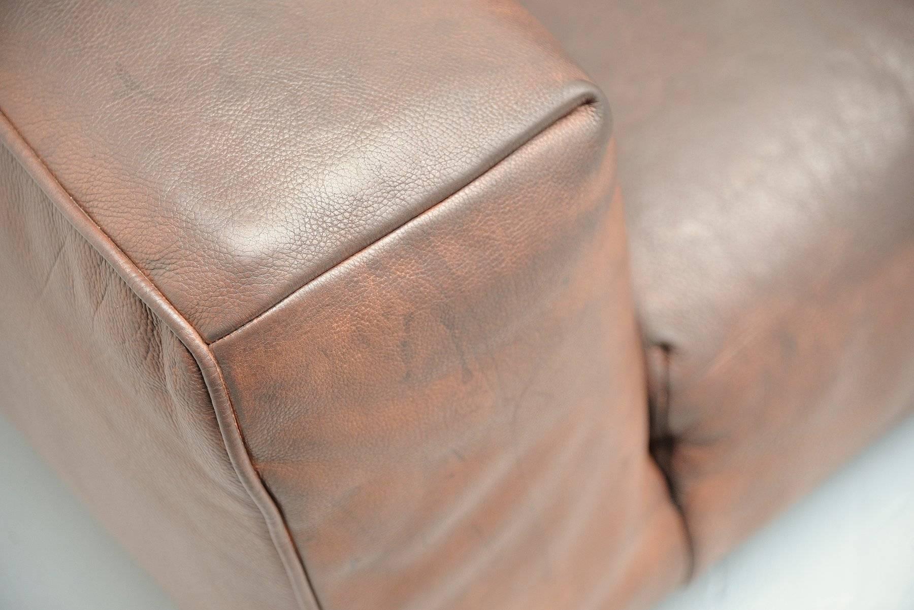 Leather Gerard van den Berg Lounge Sofa by Montis Holland, 1970